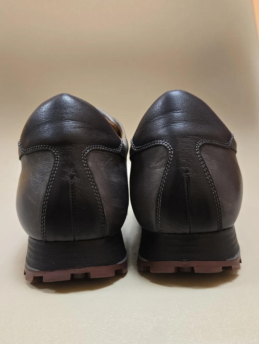 Mezlan Leather Two-Tone Slip On Lug Sole Sneakers Size 9.5 Made In Spain